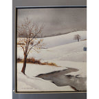 Watercolor Barn by Terry Peasley - Barn in Snow - MCM Winter Scene