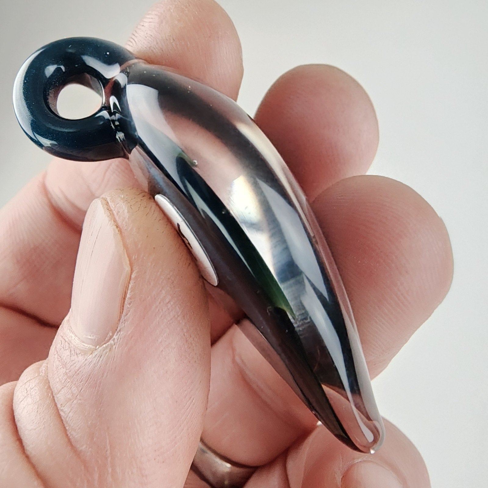 Borosilicate Implosion Glass Pendant Heady Sparkle Boro Glass