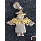 Vintage TAXCO Angel Pendant and Earrings Set Sterling Silver 925 Mexico