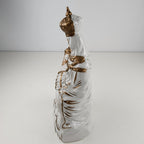 Porcelain Pieta Madonna & Child German Gold Gilt Model 7189 Virgin Mary Figurine