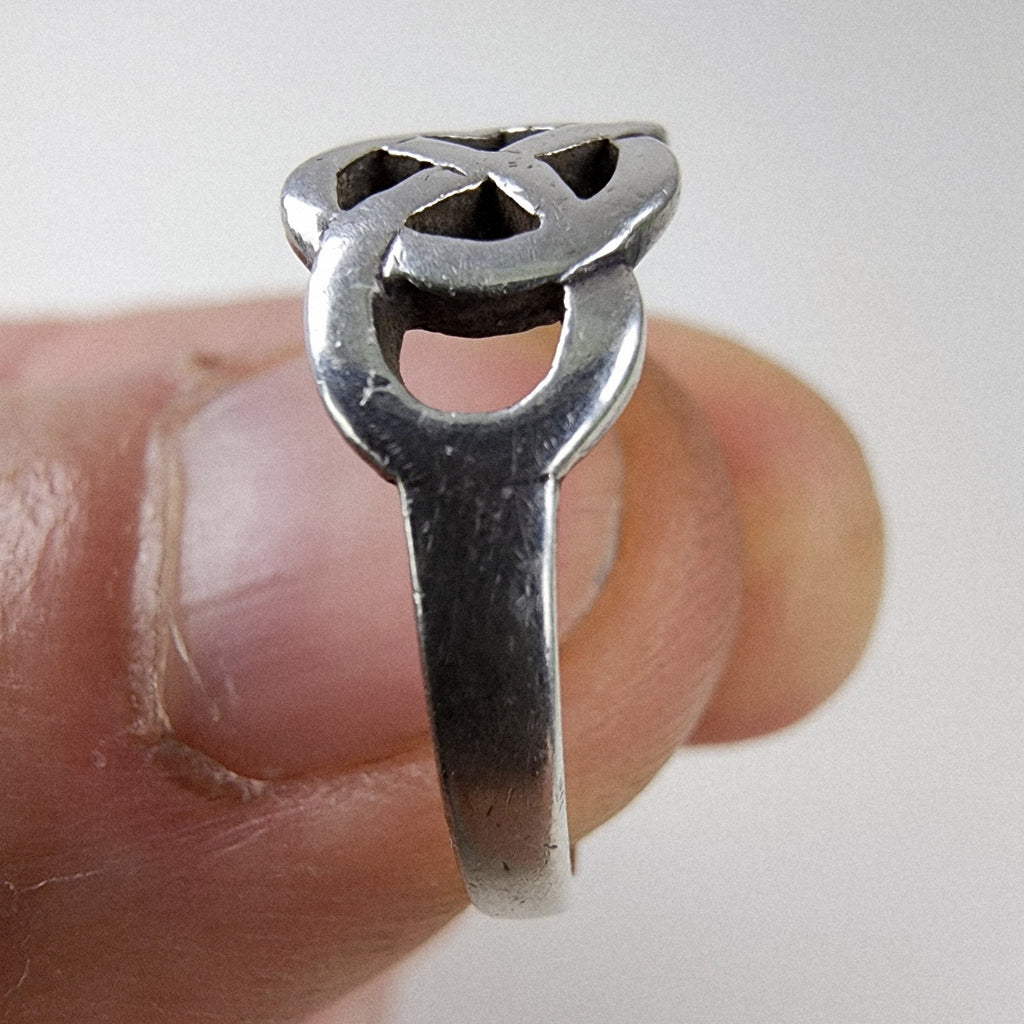 Celtic Twisted Knot Ring Size 8 3/4 Sterling Silver 925 Vintage Band