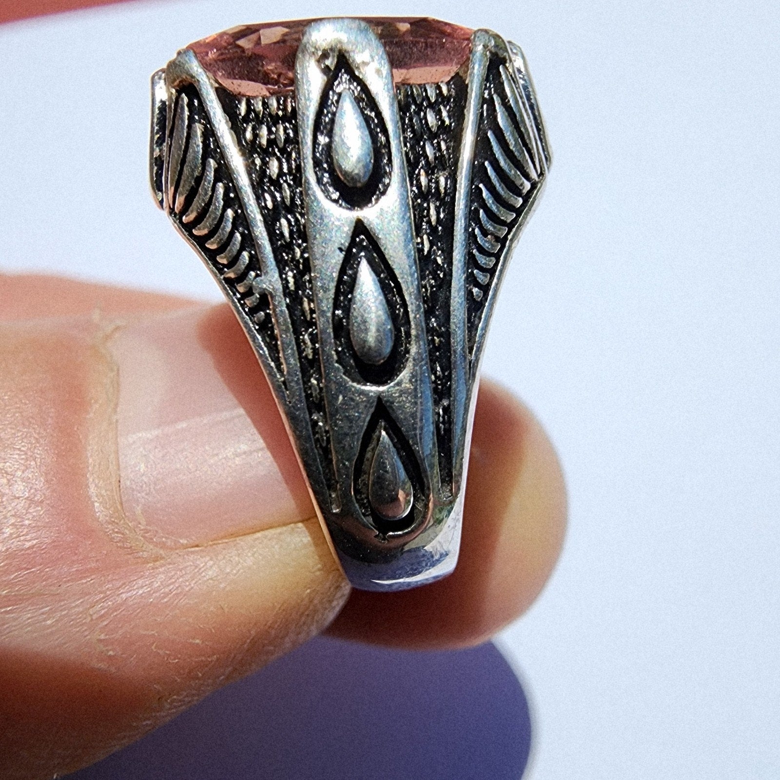 4ct Zultanite Color Changing Turkish Ring Size 6 1/2 Sterling Silver Sultanite