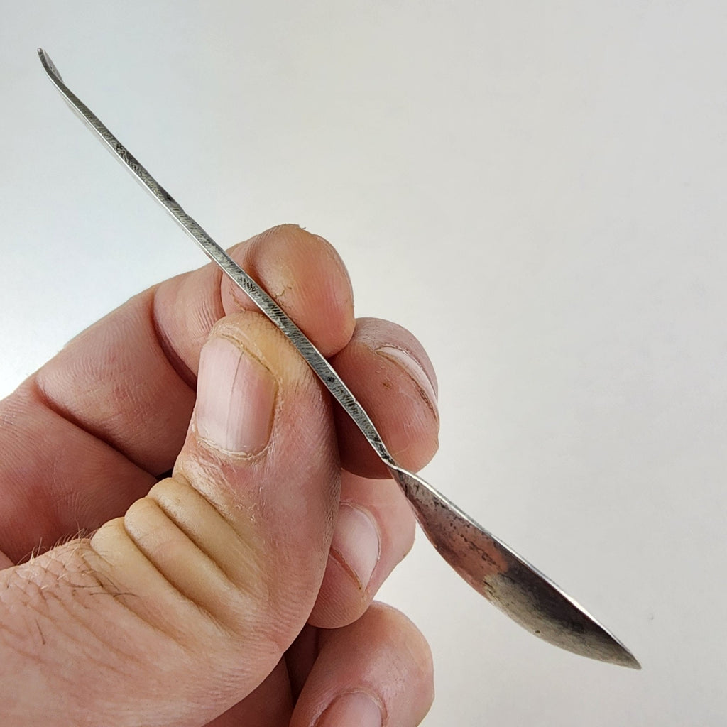 Navajo Coin Silver Stamped Native Spoon Coin Silver 900 Teaspoon