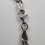 Vintage 22" Figaro 6mm Sterling Silver 925 Chain Necklace 26g Italy