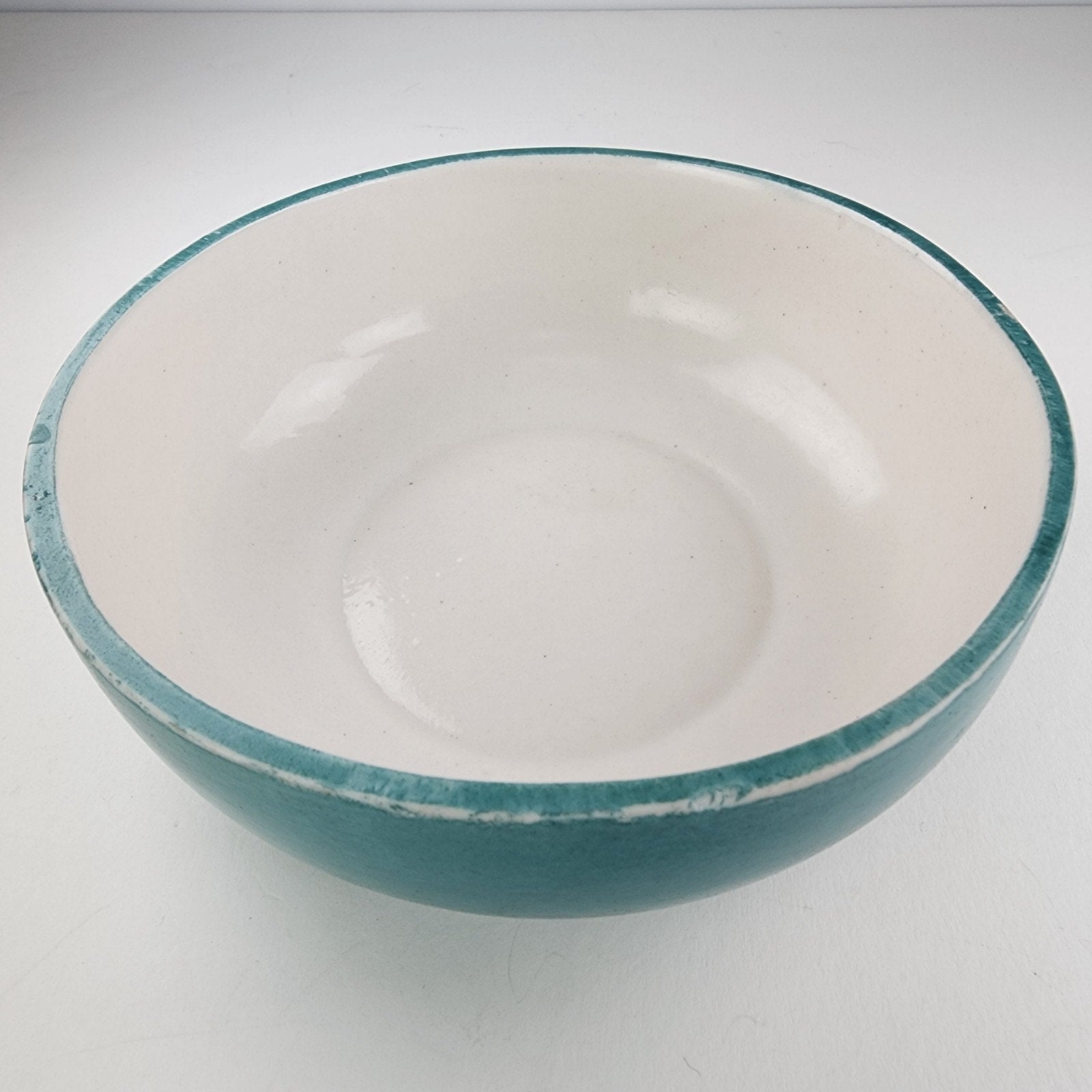 6" Fulper Stangl Teal Turquoise Glaze Bowl Art Deco Period Bowl