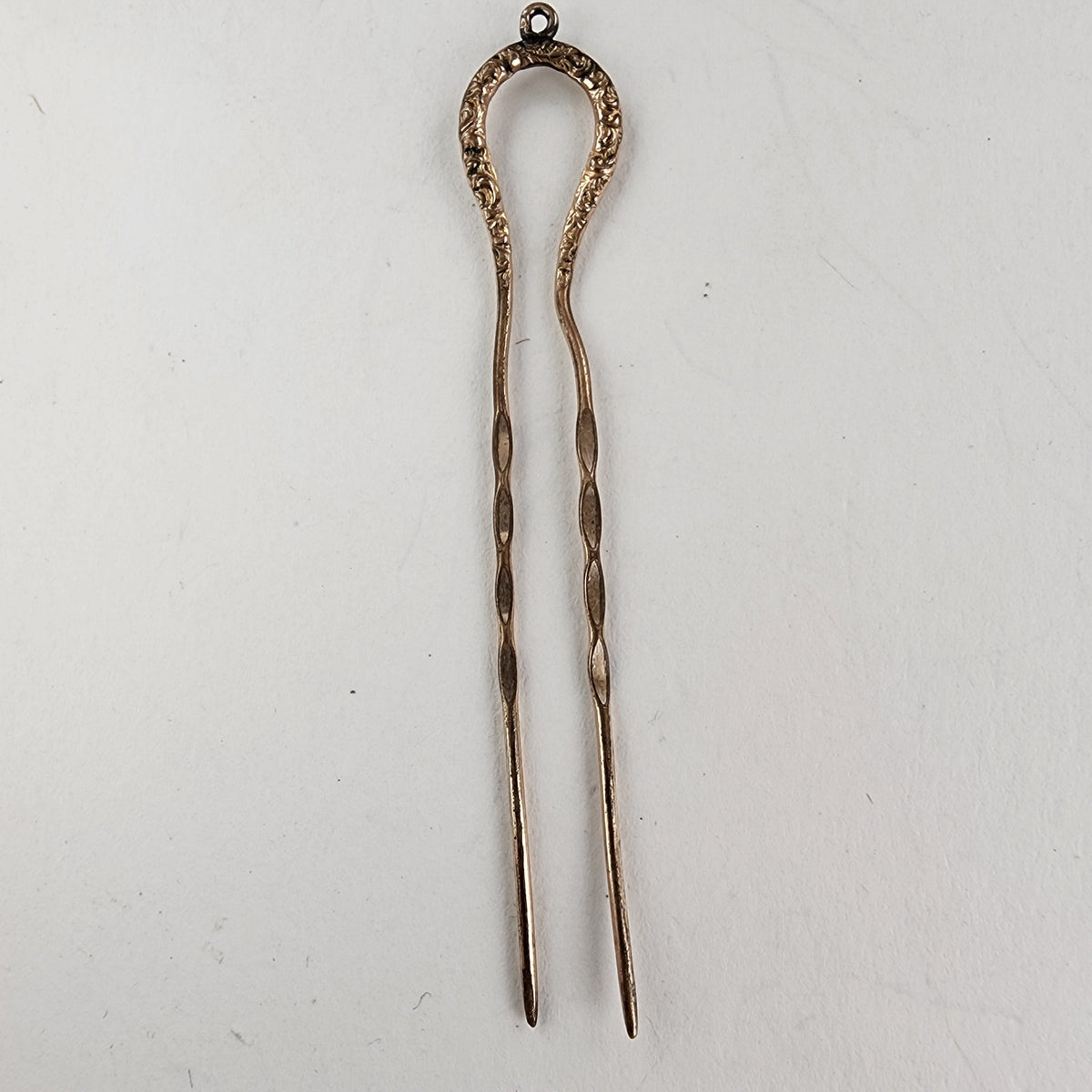 Gold Filled Victorian Hairpin Stick Pin Antique Edwardian for Eyeglasses