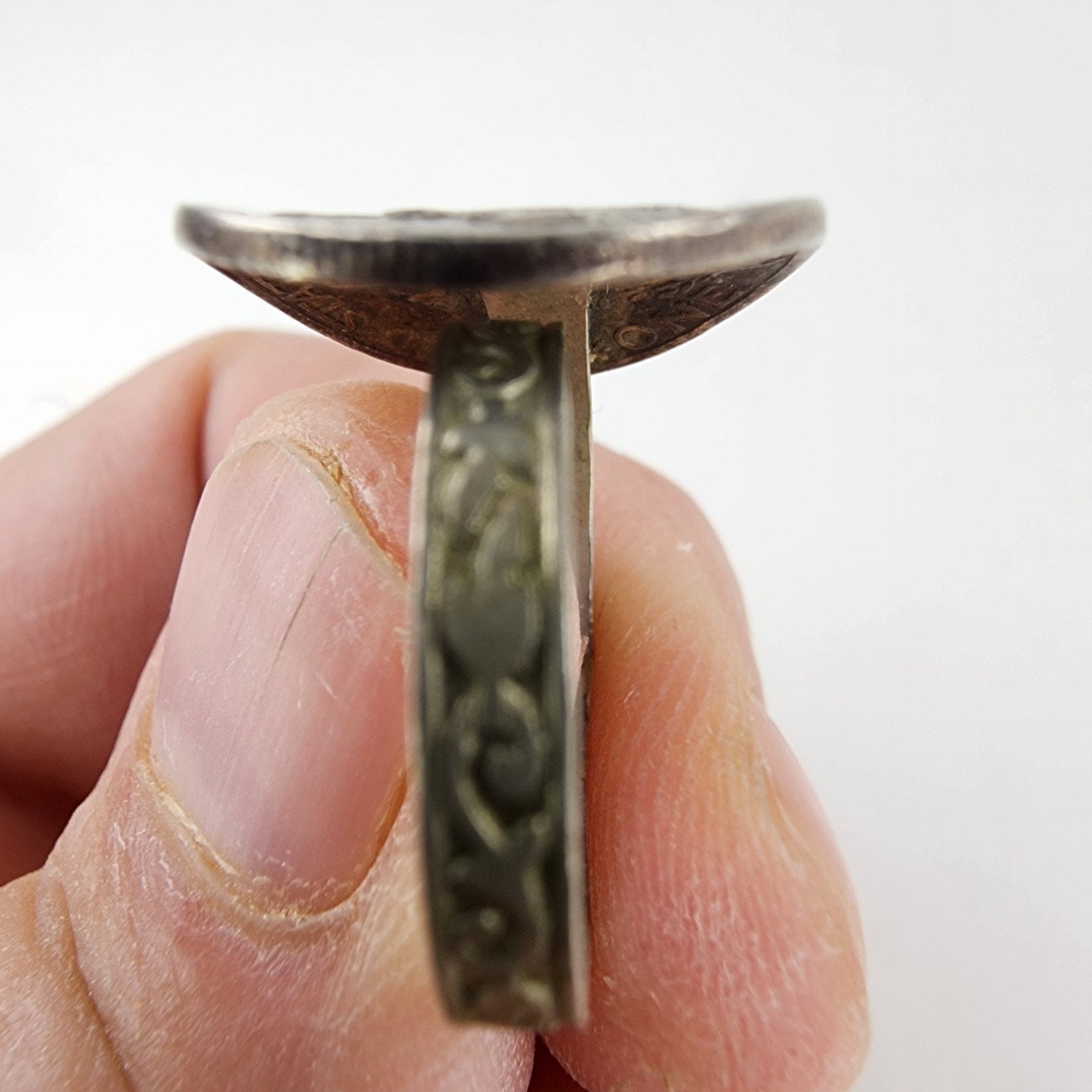 1944 Mercury Dime Adjustable Ring 90% Silver Vintage