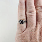 Marquise Cut Amethyst Vintage Ring Size 7 1/2 in Sterling Silver 925