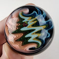 38mm Opal WigWag Dotstack Boro Glass Marble Unsigned Handmade Heady