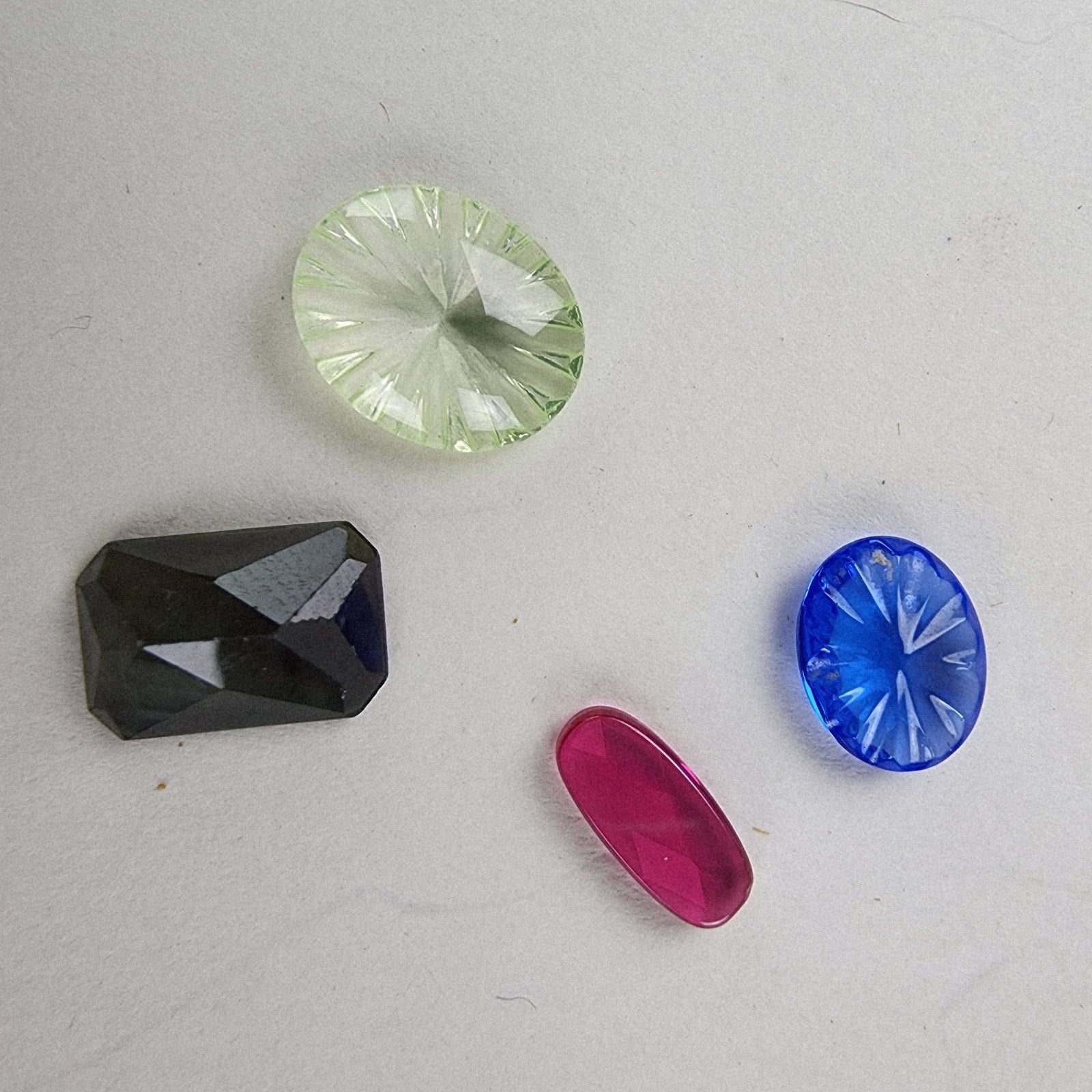 Spinel Gemstones Red Blue & Green Faceted Gems Loose