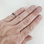 Vintage Amethyst Birthstone Ring Size 5 1/2 in Sterling Silver 925