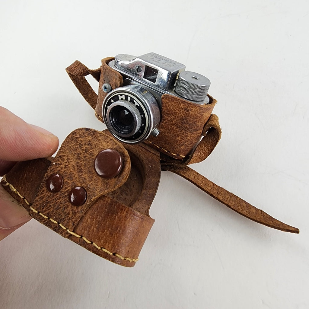 Hit Mini Spy Camera with Leather Logo Case Subminiature Japan