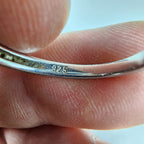 Drop Ring Size 8 Sterling Silver 925 Vintage