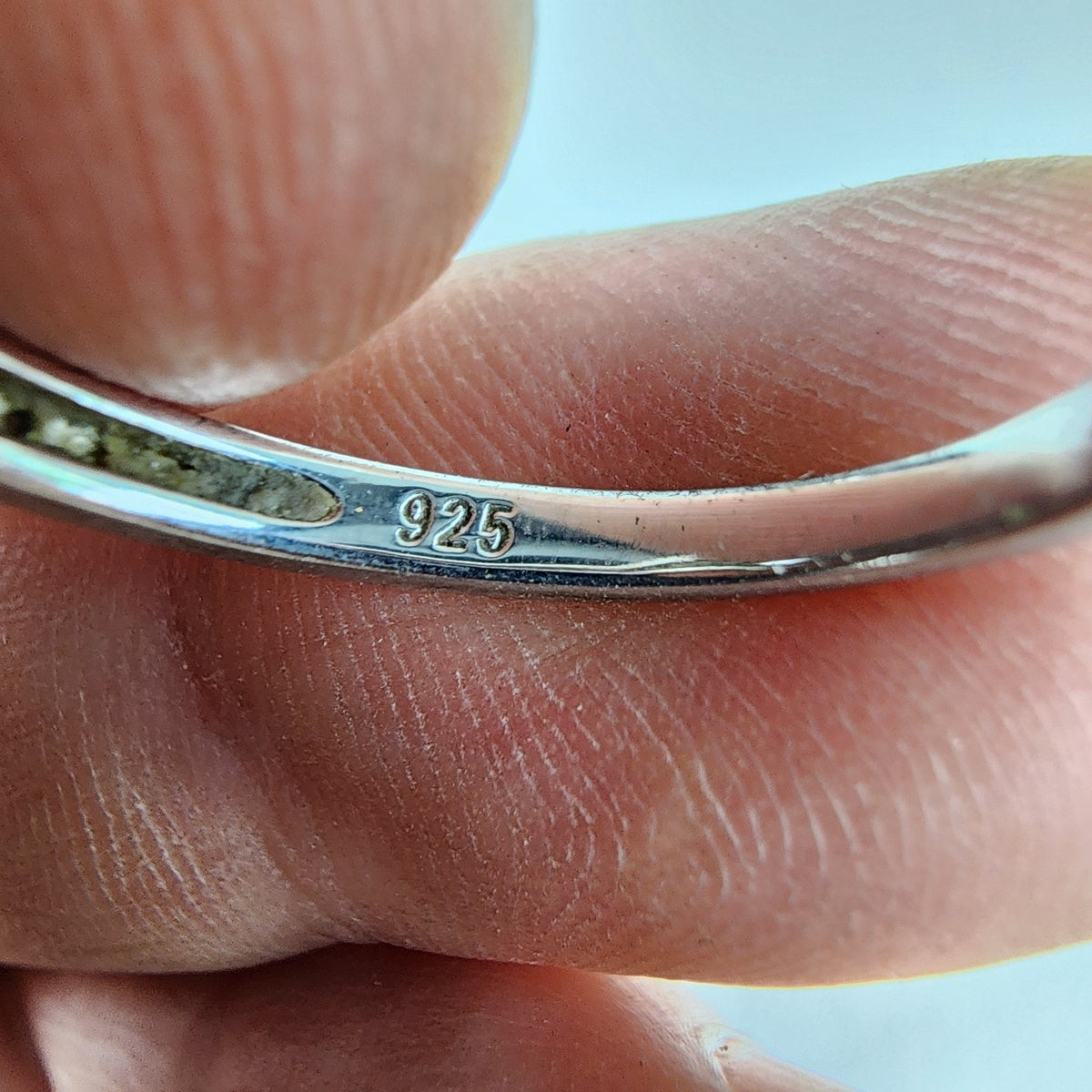 Drop Ring Size 8 Sterling Silver 925 Vintage