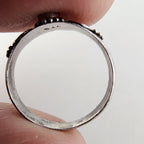 Vintage Amethyst Ring Size 5 1/4 in Sterling Silver 925 & Brass