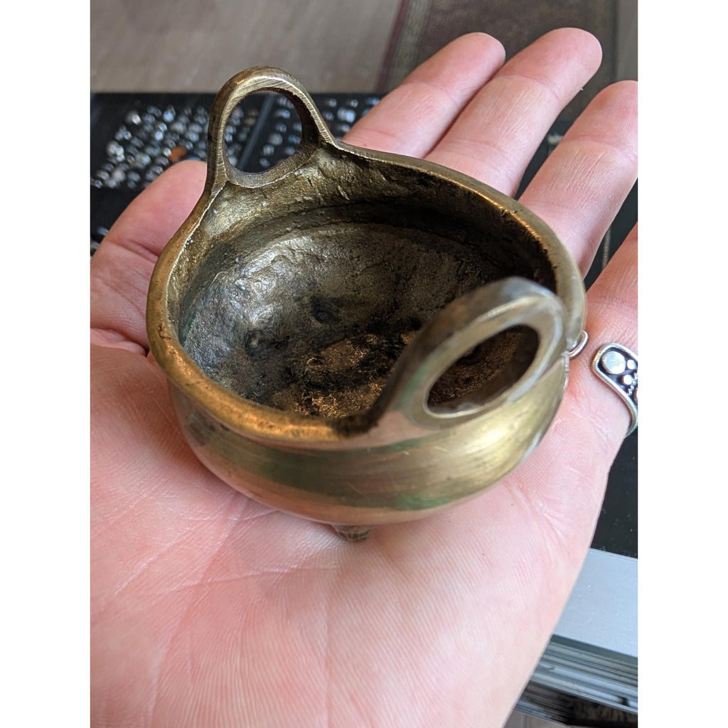 19th C. Chinese Bronze Footed Censor Incense Burner Tripod
