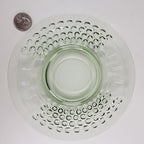 6" UV Uranium Green Glow Glass Plate by American Pioneer Set of 2
