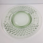 8" UV Uranium Green Glow Glass Plate by American Pioneer Set of 4