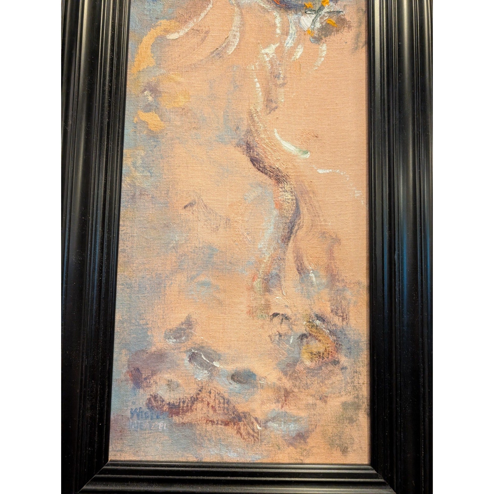 Impressionist Painting Diane Widler Wenzel Happy Shower Sounds 15" x 30"