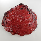 Indiana Glass Company Red & Yellow Logan Berry Bowl Set of 6