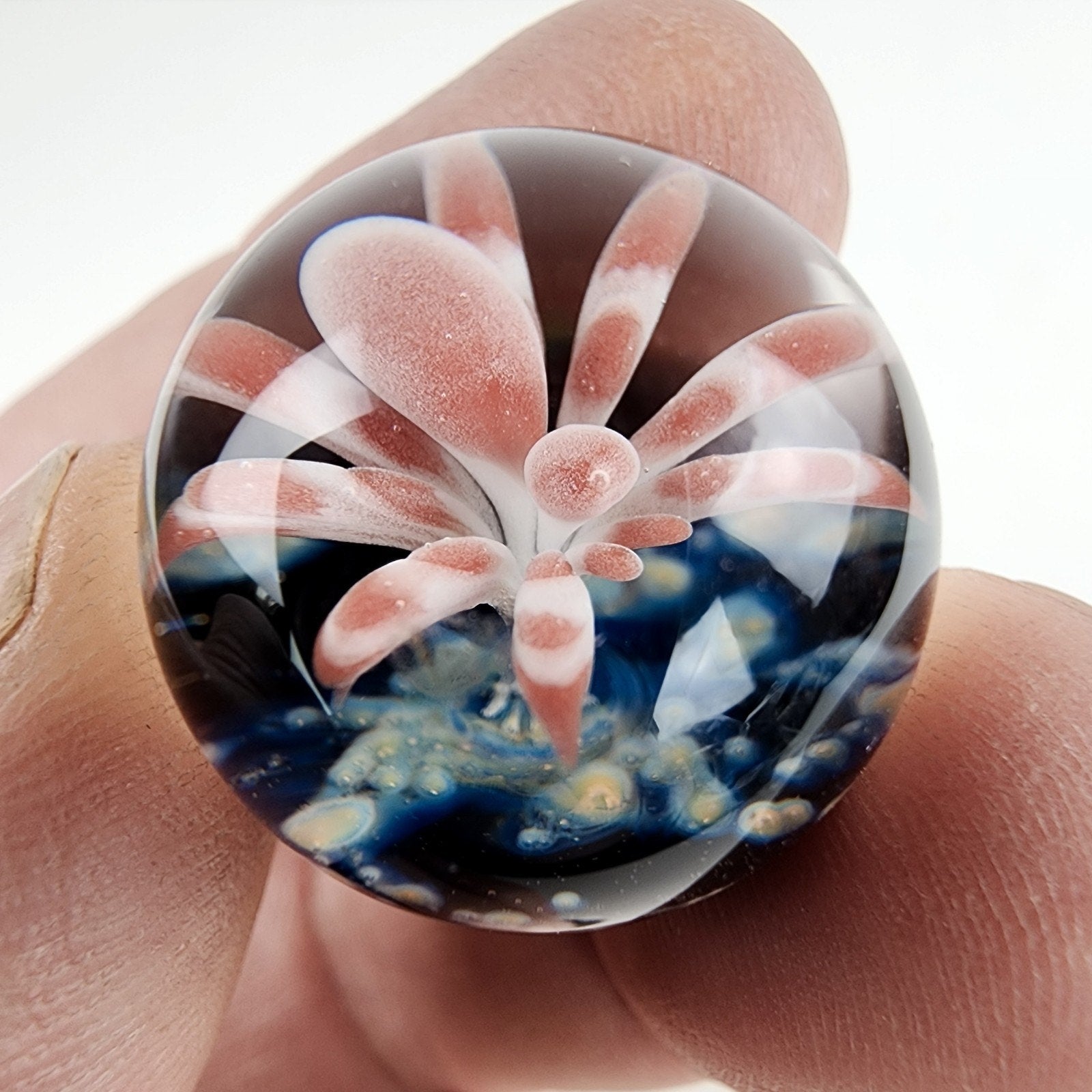 20mm Spider Implosion Boro Marble Signed Voic 2013 Heady Glass