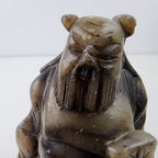Shou Lao Star God of Longevity Chinese Stone Carving Vintage