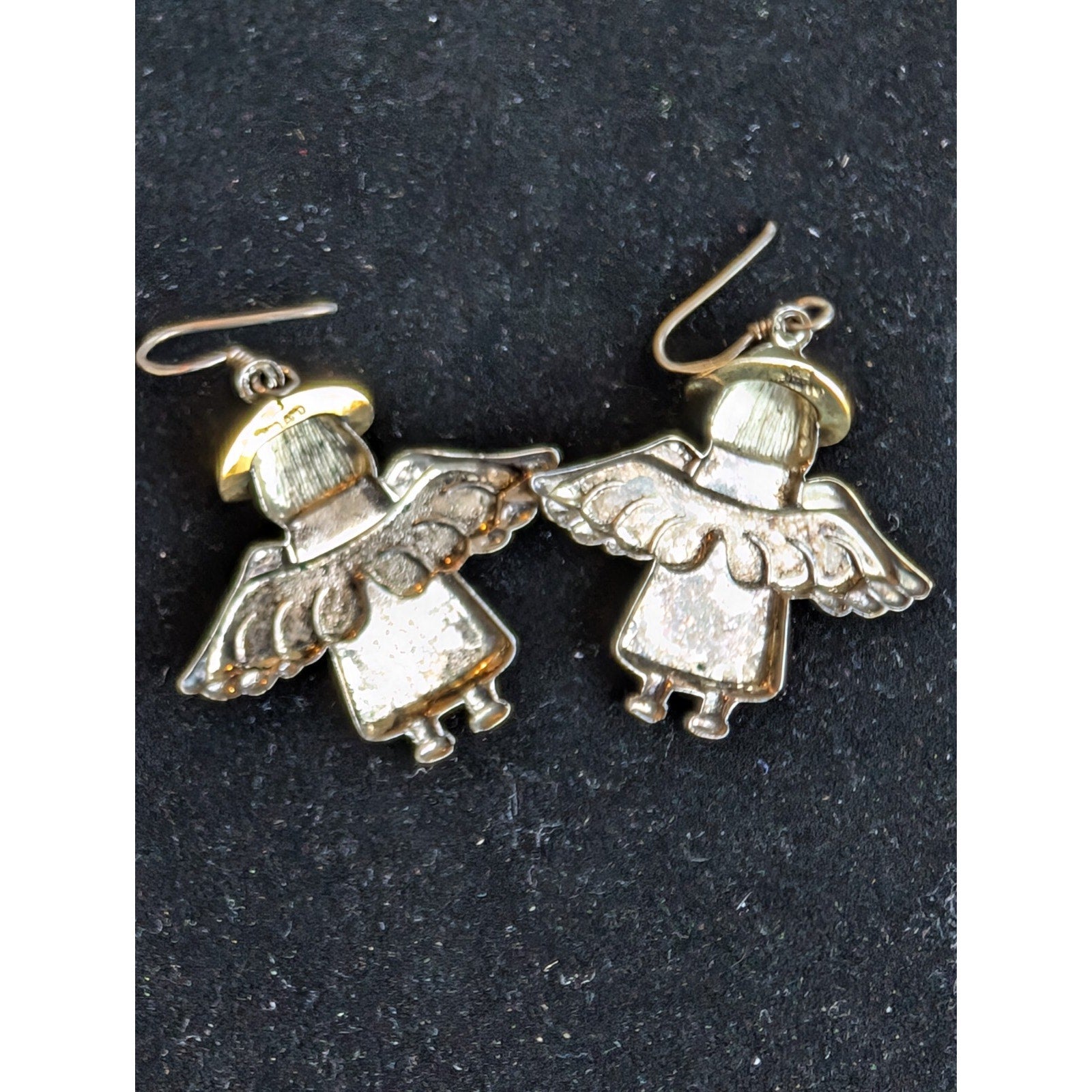 Vintage TAXCO Angel Pendant and Earrings Set Sterling Silver 925 Mexico