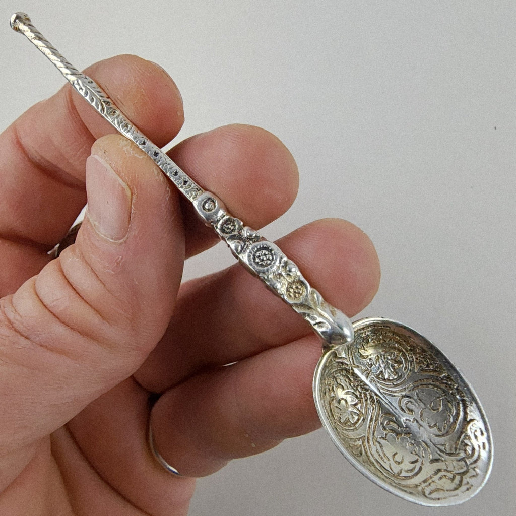 1901 Chester UK Coronation Spoon Sterling Silver 925 Antique