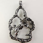 Brutalist Taurus the Bull Zodiac Sign Sterling Silver 925 Pendant