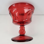 Fostoria Jamestown Ruby Sherbet Ice Cream Glasses Dish Set of 6 Vintage