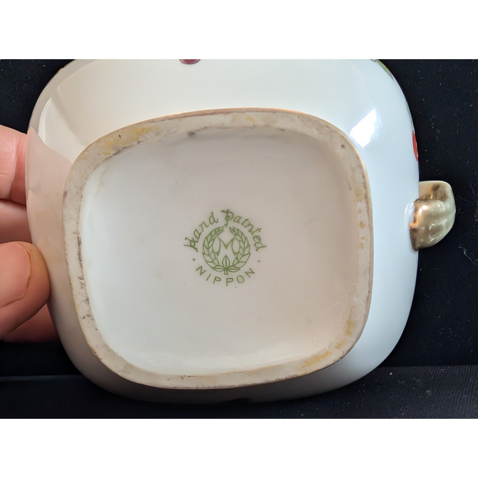 NORITAKE Nippon Japan Coffee Sugar Creamer Gilded Porcelain