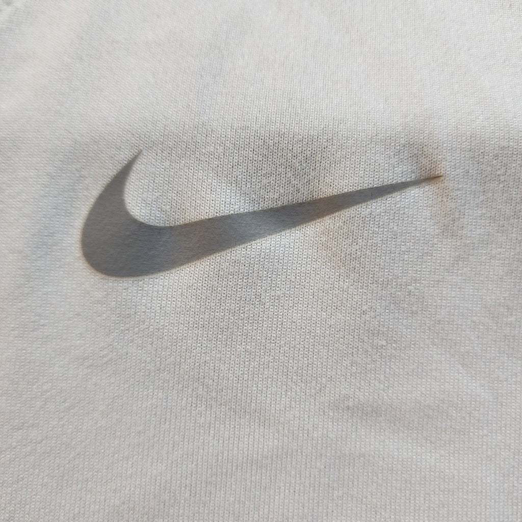 Medium Nike Running Dri-Fit T-Shirt White Vintage Mens Active Wear Sleeveless