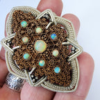 Opal Wire Wrap by LaserTrees & WrappedEnergy Sterling Silver 925 Pendant