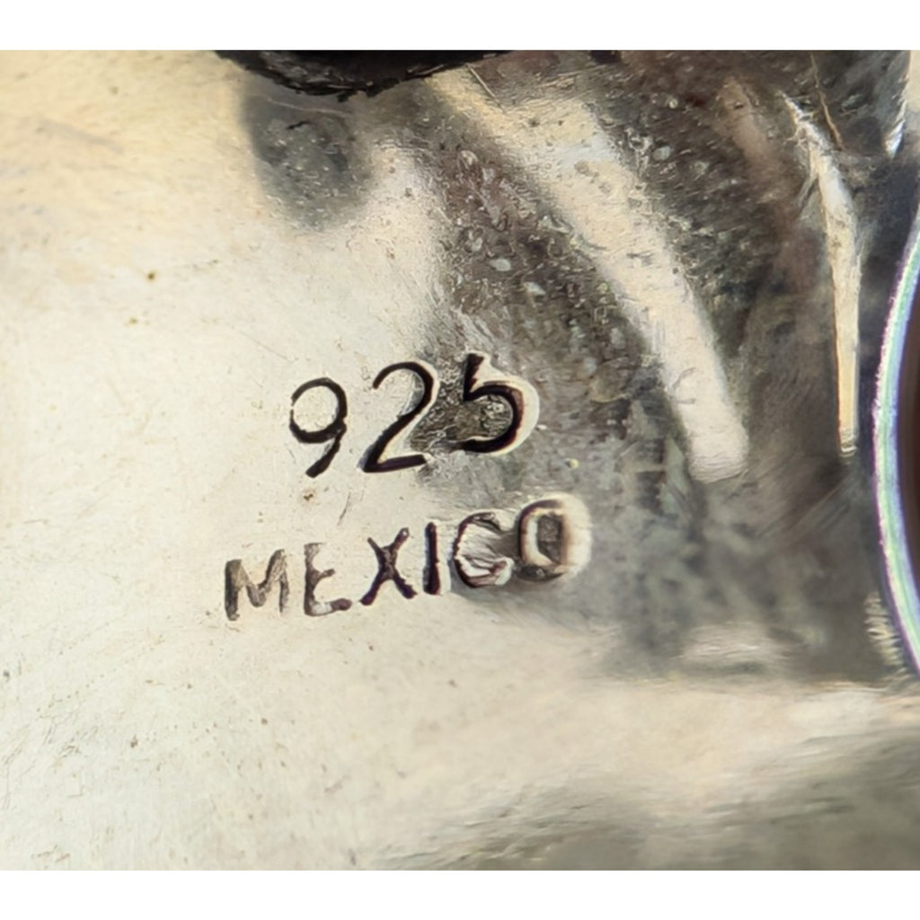 Modernist Scalloped Mexico  Sterling Silver 925 Clip On Earrings 13g