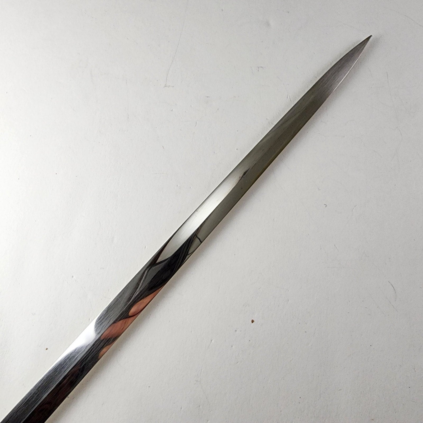 Medieval Fantasy Pirate Engraved Sword & Leather Sheath Vintage Larp