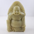 Seated Buddha Soapstone Chinese Stone Carving Vintage