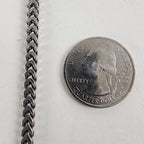 25" Vintage Franco Sterling Silver 5mm Chain Necklace Box Link