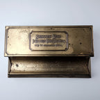 Antique Brass Stamp Box Desk Organizer Brass Box Brummel Bros Chicago