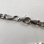 Vintage 22" Figaro 6mm Sterling Silver 925 Chain Necklace 26g Italy