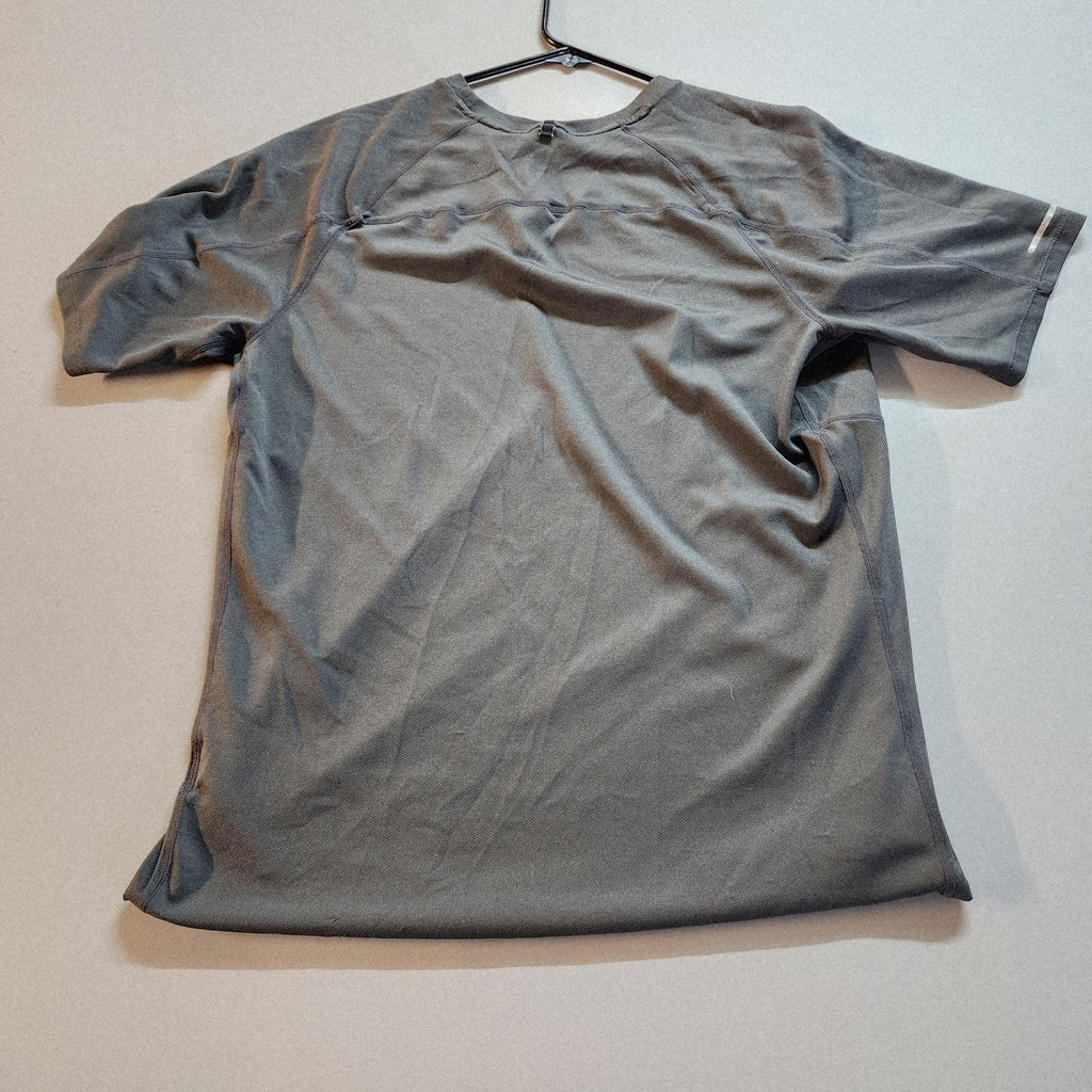 Large Nike Running Dri-Fit T-Shirt Black Vintage Mens Active Wear Short Sleeve