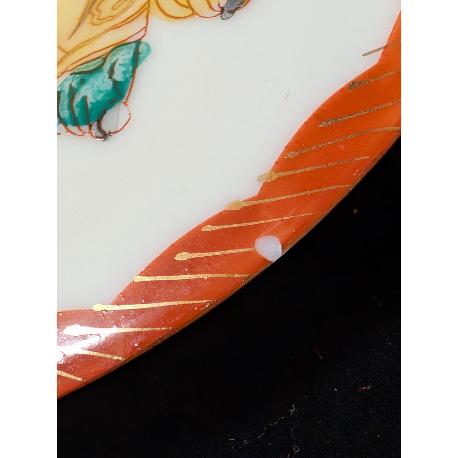 Vintage Japanese KUTANI Hand Painted 6" Porcelain Plate