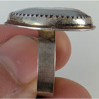 Native Boulder Turquoise Sterling Silver 925 Ring Size 9 Signed CKB