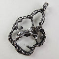 Brutalist Taurus the Bull Zodiac Sign Sterling Silver 925 Pendant