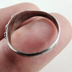 Vintage Amethyst Ring Size 5 1/4 in Sterling Silver 925 & Brass