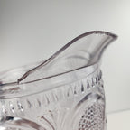 Dotted Loop Pattern Purple Depression Glass Pitcher Vintage