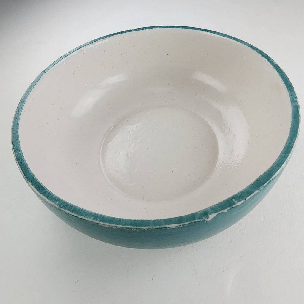 6" Fulper Stangl Teal Turquoise Glaze Bowl Art Deco Period Bowl