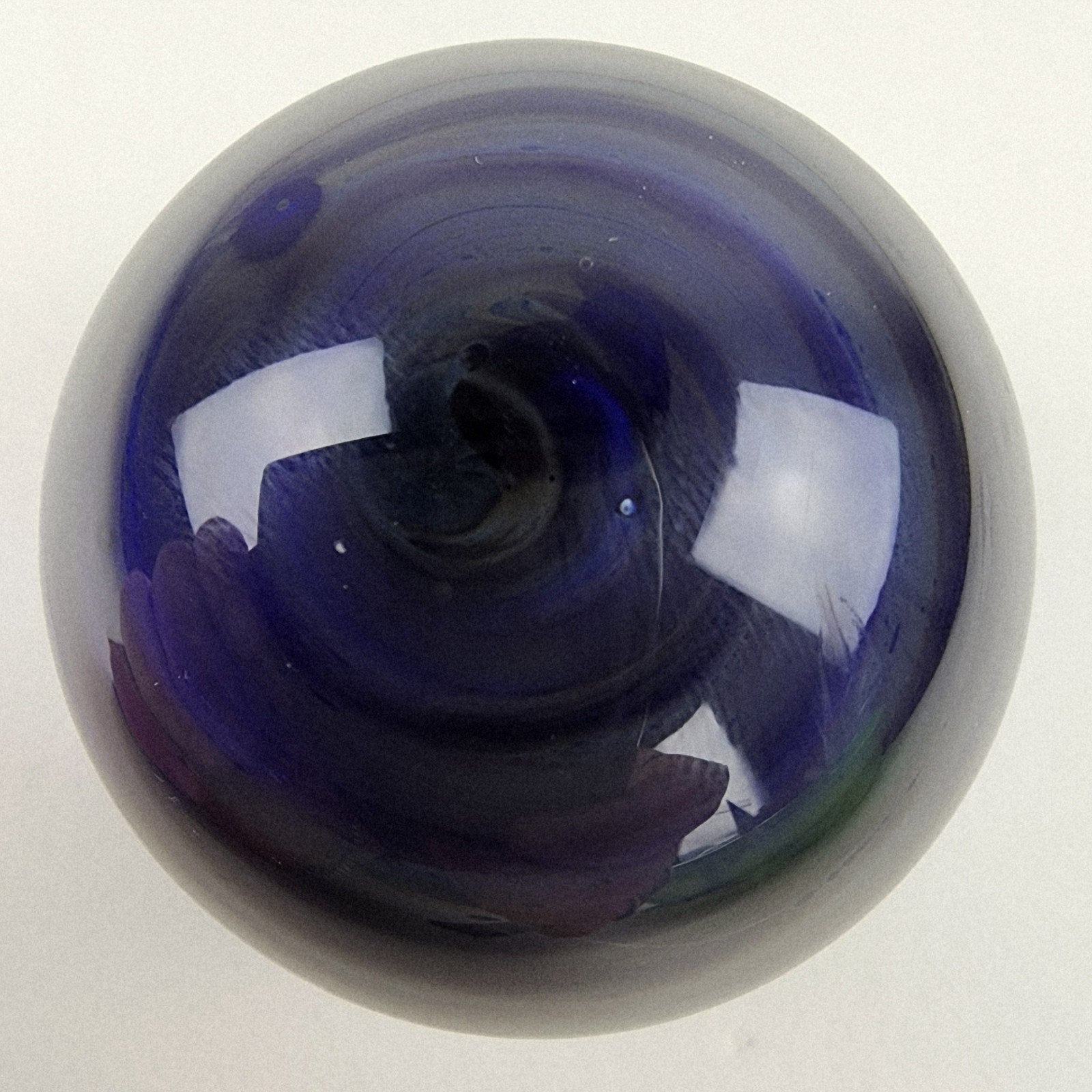 50mm Dichroic Blue Vortex Marble Borosilicate Handmade
