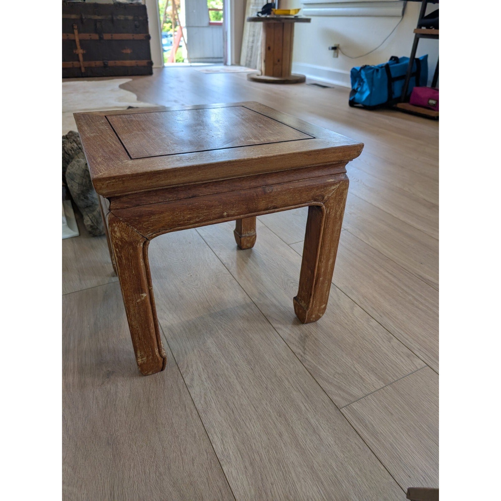 Antique Chinese Ming Style Small Side Table Vintage
