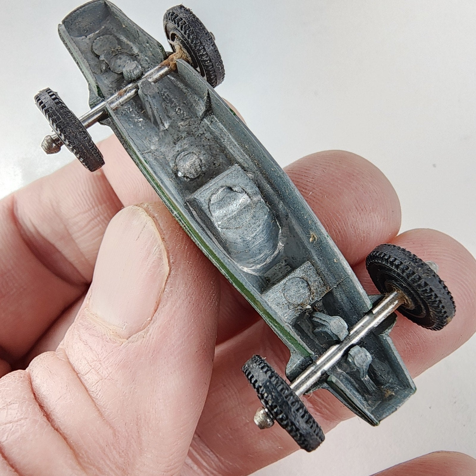 1940s TootsieToy Open Wheel Indy Racer Midget Rubber Tires Car USA Die Cast Toy