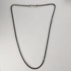 25" Vintage Franco Sterling Silver 5mm Chain Necklace Box Link